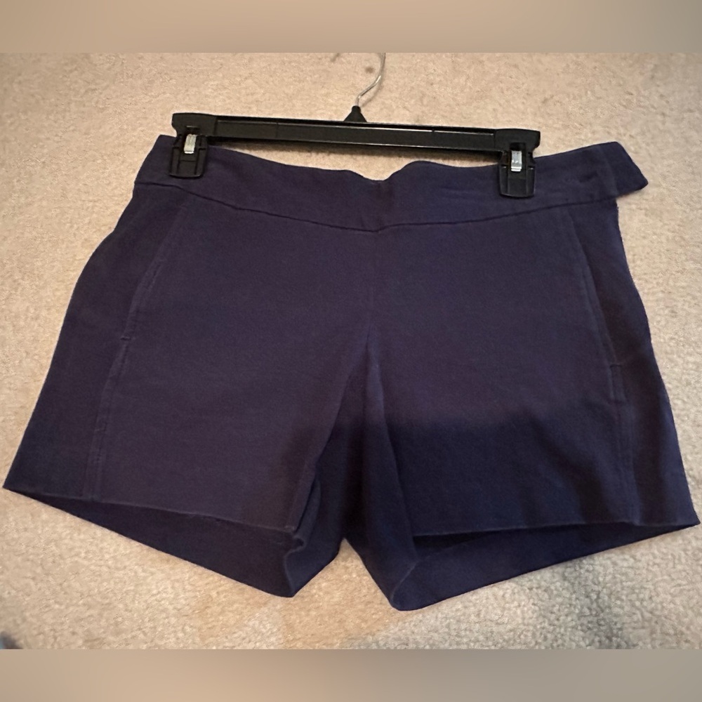 Lilly Pulitzer Navy Sloane Shorts side zip Size 0